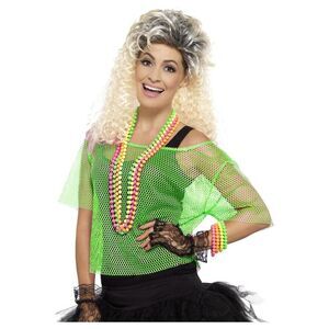 Smiffys Womens/Ladies Fishnet Costume Top / Neon Green